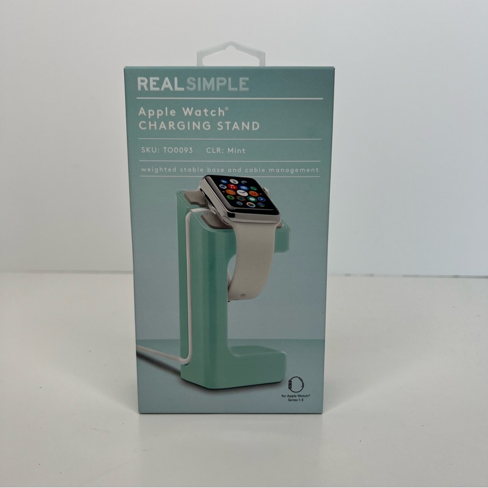 Real Simple Apple Watch Charging Stand Color Mint Series 1-5